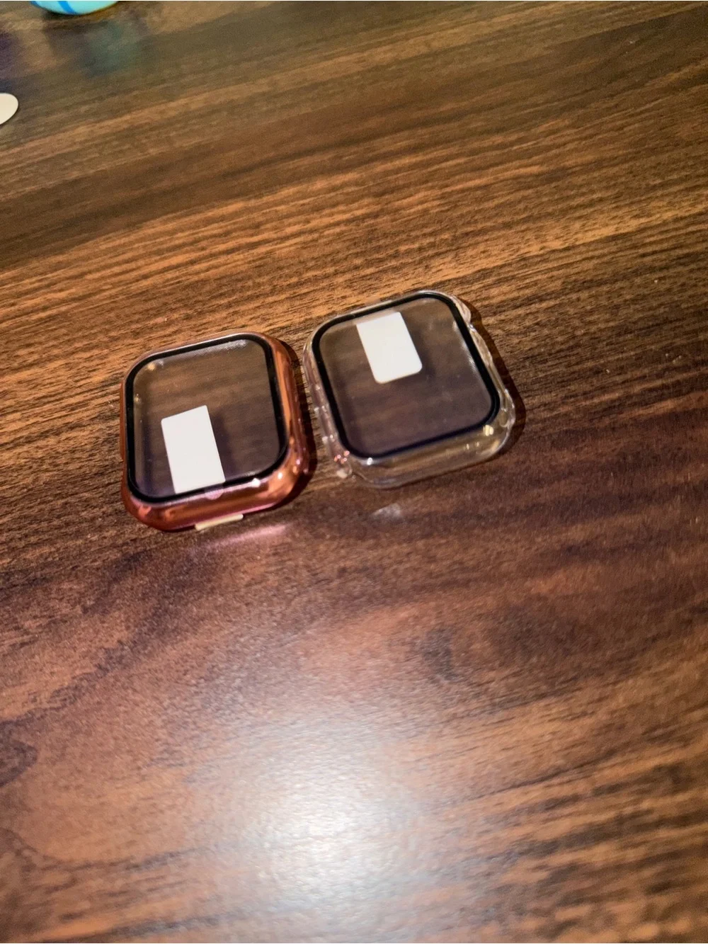 Clear and Rose Gold Protective Case for Apple Watch